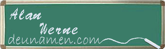 Alan Werne Visitenkarte